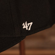 47 brand logo Los Angeles Clippers Black Adjustable Grey Bottom Snapback Hat