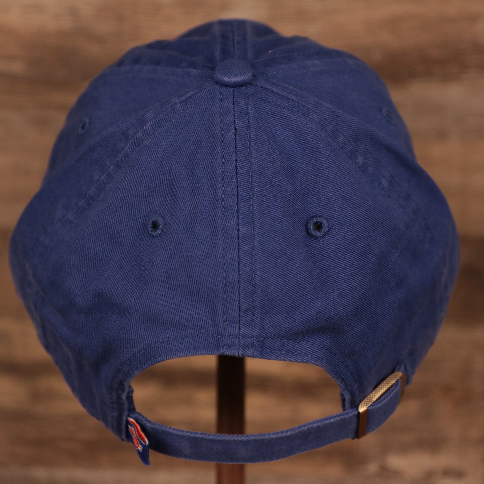 back of the New York Knicks Royal Blue Adjustable Dad Hat