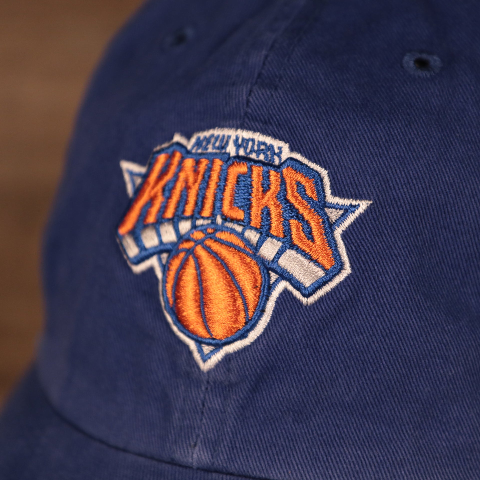 knicks logo shot New York Knicks Royal Blue Adjustable Dad Hat