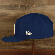 wearer's left New York Giants "Patch Up" Super Bowl XLII Side Patch Gray Bottom 59Fifty Royal Fitted Cap