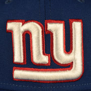 new york giants logo New York Giants "Patch Up" Super Bowl XLII Side Patch Gray Bottom 59Fifty Royal Fitted Cap