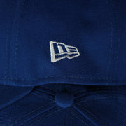 new era logo on the Puerto Rico 2023 World Baseball Classic Grey Bottom Blue 9Forty Dad Hat