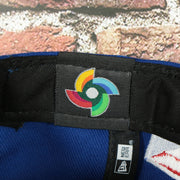 world baseball classic label on the Puerto Rico 2023 World Baseball Classic Grey Bottom Blue 9Forty Dad Hat