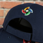 adjustable strap on the United States 2023 World Baseball Classic Grey Bottom Navy 9Forty Dad Hat