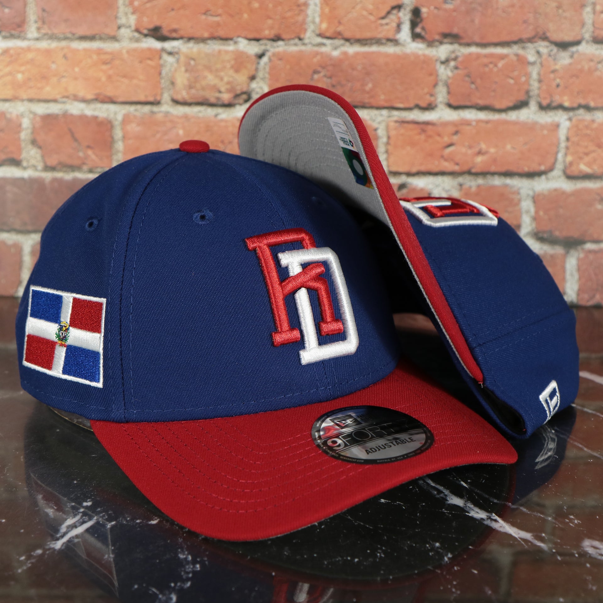 Dominican Republic 2023 World Baseball Classic Two Tone Grey Bottom Blue/Red 9Forty Dad Hat