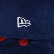 new era logo on the Dominican Republic 2023 World Baseball Classic Two Tone Grey Bottom Blue/Red 9Forty Dad Hat
