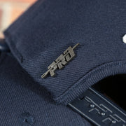 pro pin on the New York Yankees All Over Roses Patch Grey Bottom | Midnight Navy Wool Snapback Hat