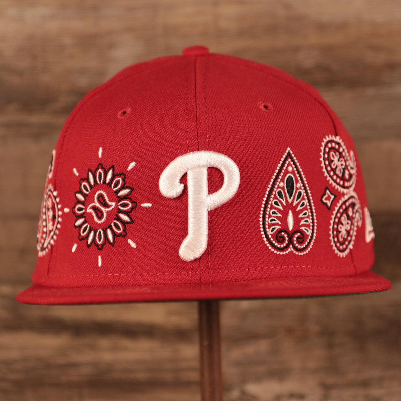Philadelphia Phillies Paisley Elements Bandana Retro Green Bottom 59Fifty Fitted Cap