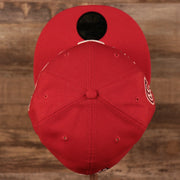 Top down view of the Philadelphia Phillies Paisley Elements Bandana Retro Green Bottom 59Fifty Fitted Cap