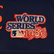 1986 world series logo New York Mets Cooperstown "Championship Rings" All Over Side Patch Gray Bottom 59FIFTY Fitted Cap