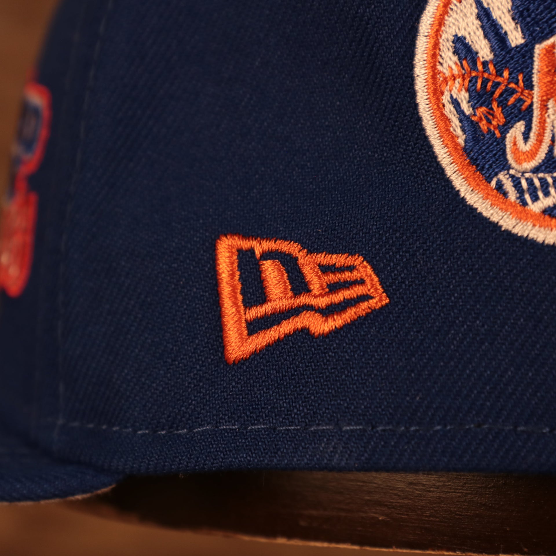 new era logoNew York Mets Cooperstown "Championship Rings" All Over Side Patch Gray Bottom 59FIFTY Fitted Cap