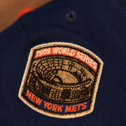 1969 world series patch New York Mets Cooperstown "Championship Rings" All Over Side Patch Gray Bottom 59FIFTY Fitted Cap