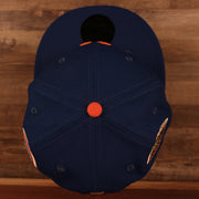 top view New York Mets Cooperstown "Championship Rings" All Over Side Patch Gray Bottom 59FIFTY Fitted Cap