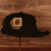 right side of the Pittsburgh Pirates Cooperstown "Championship Rings" All Over Side Patch Gray Bottom 59FIFTY Fitted Cap
