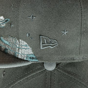 new era logo on the Philadelphia Phillies Cooperstown Planetary Space Scenery Grey bottom | Black 59Fifty Fitted Cap