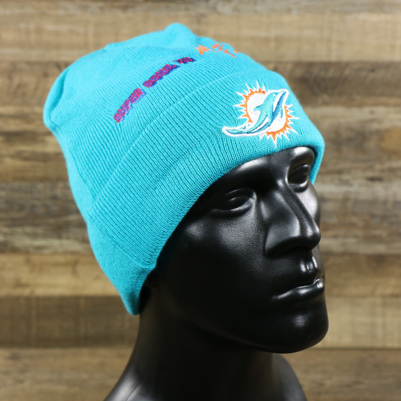 The Miami Dolphins "City Transit" 59Fifty Fitted Matching All Over Side Patch Beanie