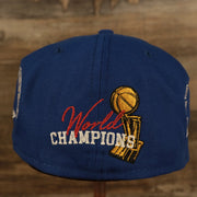 back side of the Philadelphia 76ers "Championship Rings" All Over Side Patch Gray Bottom 59FIFTY Fitted Cap