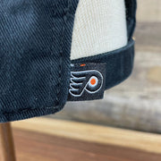 flyers logo tag Philadelphia Flyers Gritty Black Adjustable Dad Hat