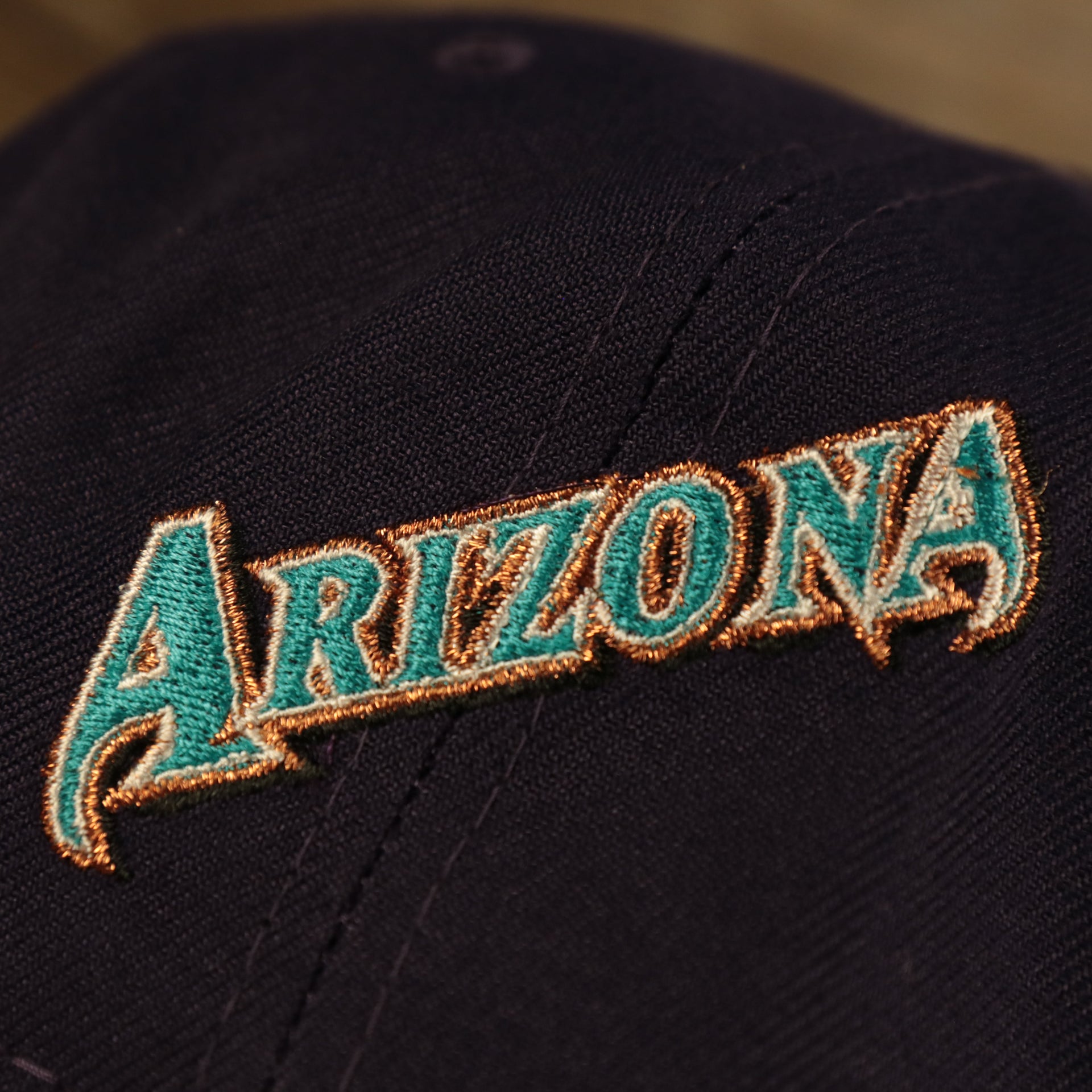Arizona retro wording Arizona Diamondbacks Cooperstown "Championship Rings" All Over Side Patch Gray Bottom 59FIFTY Fitted Cap 