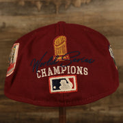 back of the Philadelphia Phillies Cooperstown "Championship Rings" All Over Side Patch Gray Bottom 59FIFTY Fitted Cap