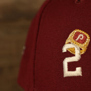 phillies two ring championships Philadelphia Phillies Cooperstown "Championship Rings" All Over Side Patch Gray Bottom 59FIFTY Fitted Cap
