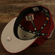 phillies gray bottom fitted Philadelphia Phillies Cooperstown "Championship Rings" All Over Side Patch Gray Bottom 59FIFTY Fitted Cap