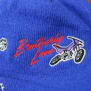 The Brotherly Love Motorbike patch on the Philadelphia 76ers "City Transit" 59Fifty Fitted Matching All Over Side Patch Beanie