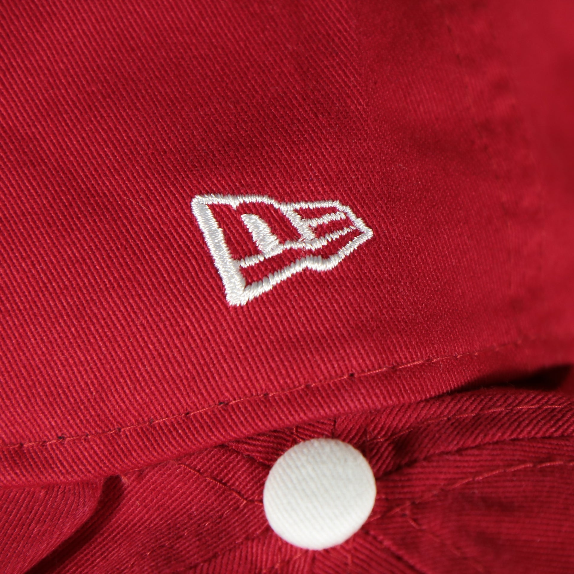 new era logo on the Reading Fightin Phils MiLB Red bottom | Red 9Twenty Child Dad Hat