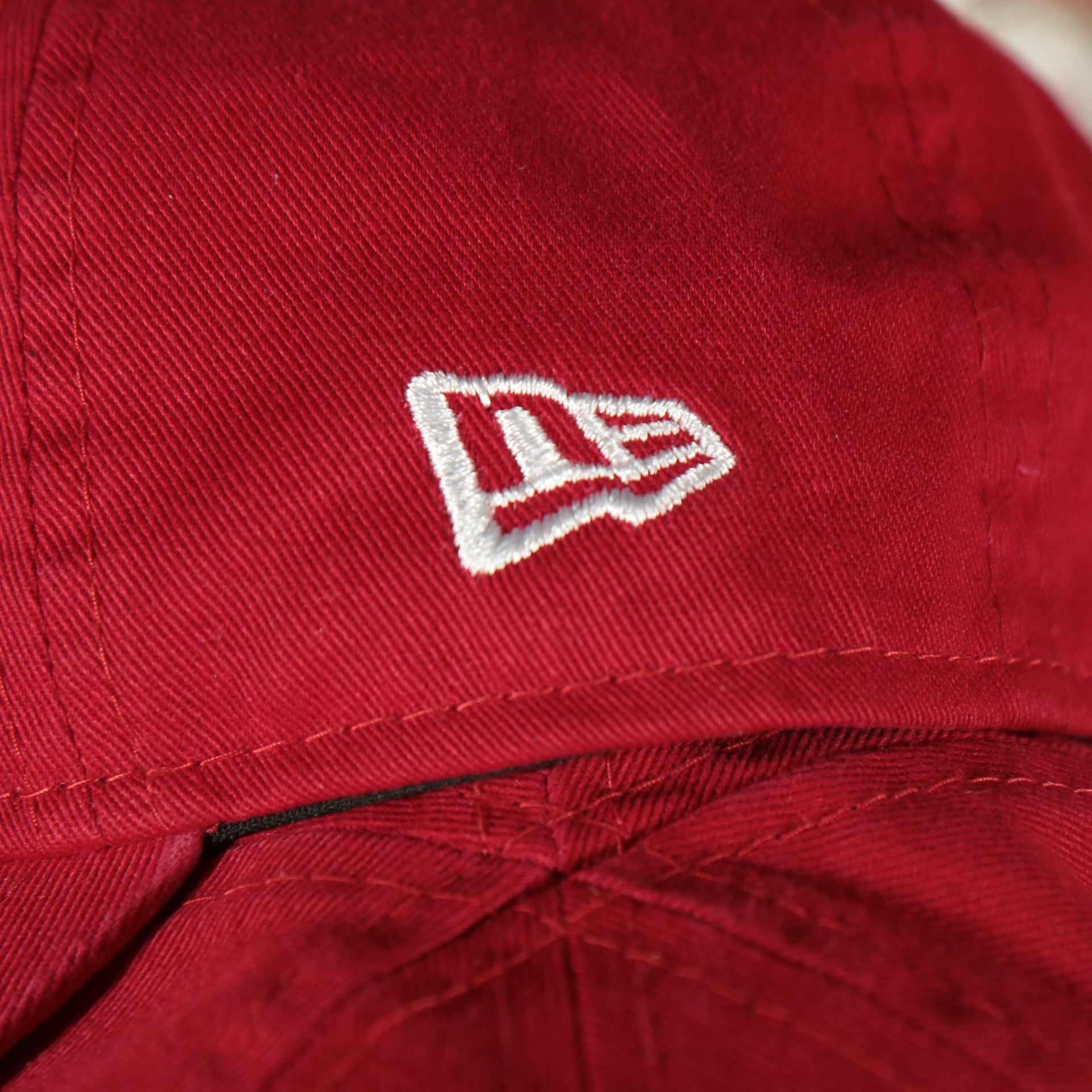 new era logo on the Reading Fightin Phils MiLB Red bottom | Red 9Twenty Toddler Dad Hat