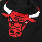 The Chicago Bulls Logo on the Chicago Bulls World Champions 72-10 Cuffed Winter Beanie to Match Jordan 11s | Black Winter Beanie