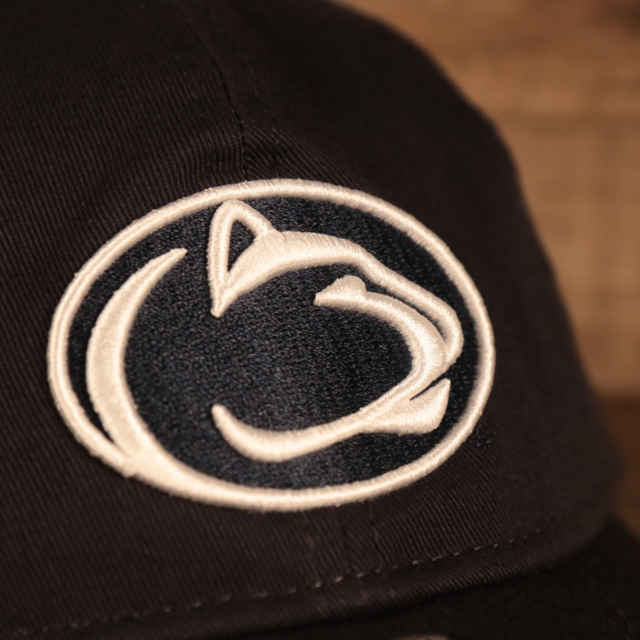 The Nittany Lions logo on the Infant Penn State Nittany Lions My 1st 920 Dad Hat | New Era Navy