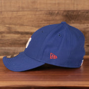 wearers left side of the Philadelphia 76ers Blue Adjustable Youth Dad Hat