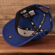 underside of the Philadelphia 76ers Blue Adjustable Youth Dad Hat