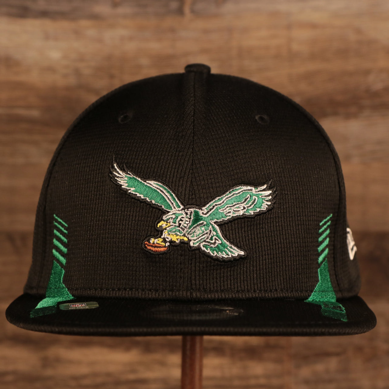 Philadelphia Eagles 2021 Sideline On-Field Throwback Logo 9Fifty Snapback Hat