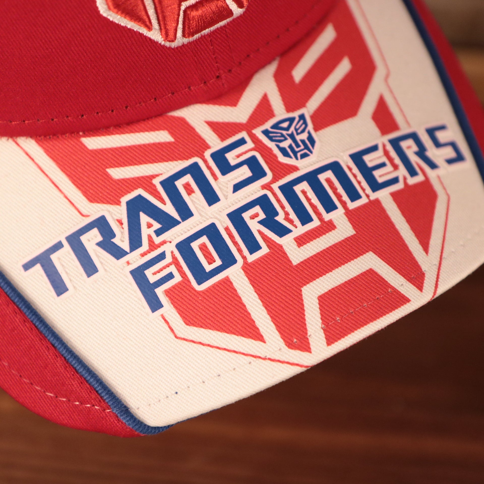 transformers brim Transformers Auto Bots Red and White 9Twenty Adjustable Dad Hat