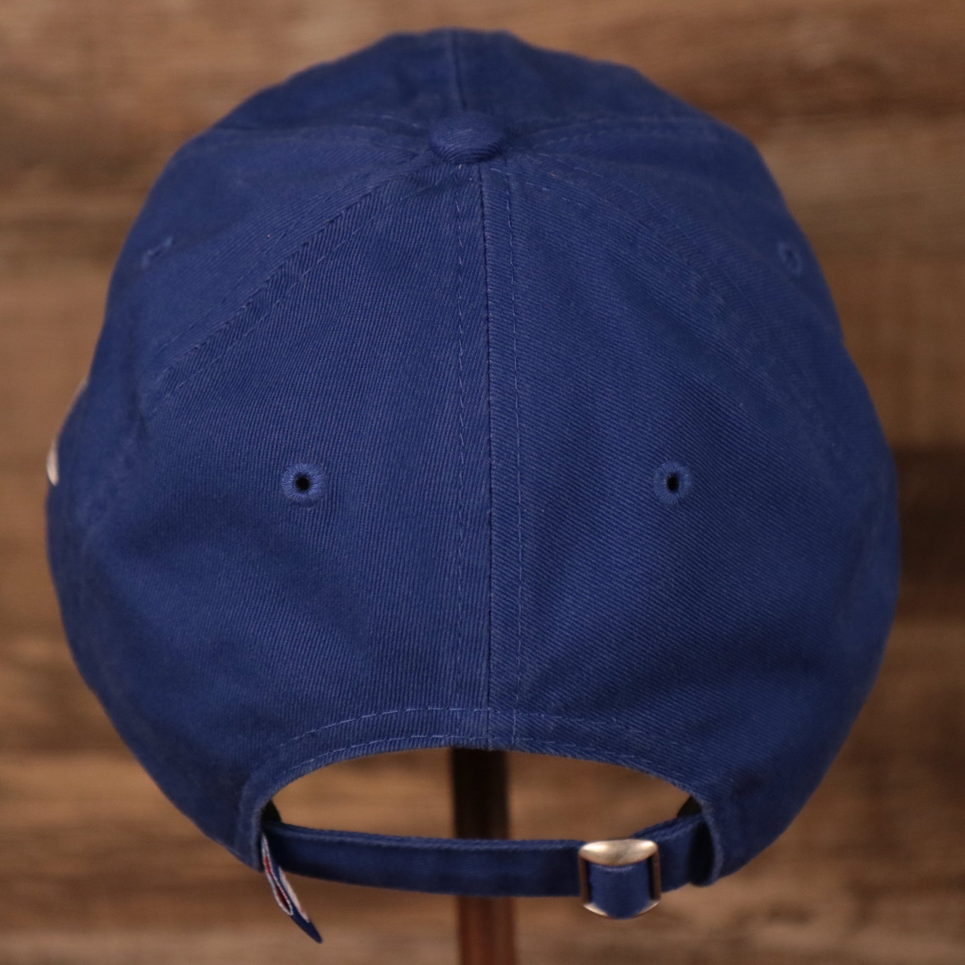 back of the Philadelphia 76ers Blue Adjustable Women's Dad Hat