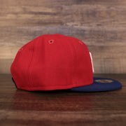 Wearer's right of the Philadelphia Phillies My 1st 9Fifty Baby Snapback Hat | Red/Royal