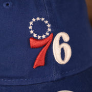 76er logo Philadelphia 76ers Blue Adjustable Women's Dad Hat