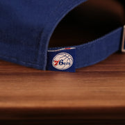 76ers logo tag Philadelphia 76ers Blue Adjustable Women's Dad Hat