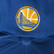 warriors logo on the Golden State Warriors NBA Logo Team Colorway Blue Snapback Hat