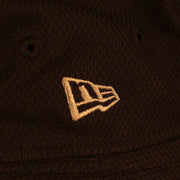 new era logo on the New York Yankees Spring Training 2022 On Field Navy Bucket Hat