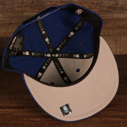 Gray under visor of the Vintage Philadelphia 76ers Cap | 1949 Philadelphia x Pennsylvania Royal 9Fifty Snapback Hat