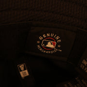 mlb tag on the inside of the New York Yankees Spring Training 2022 On Field Navy Bucket Hat