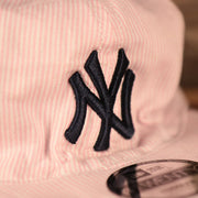 yankees logo on the New York Yankees Reversible Navy & Red Toddler 9Twenty Dad Hat