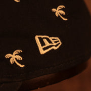 new era logo on the side of the New York Yankees Spring Training 2022 Women's All Over Palm Tree Navy 9Twenty Dad Hat