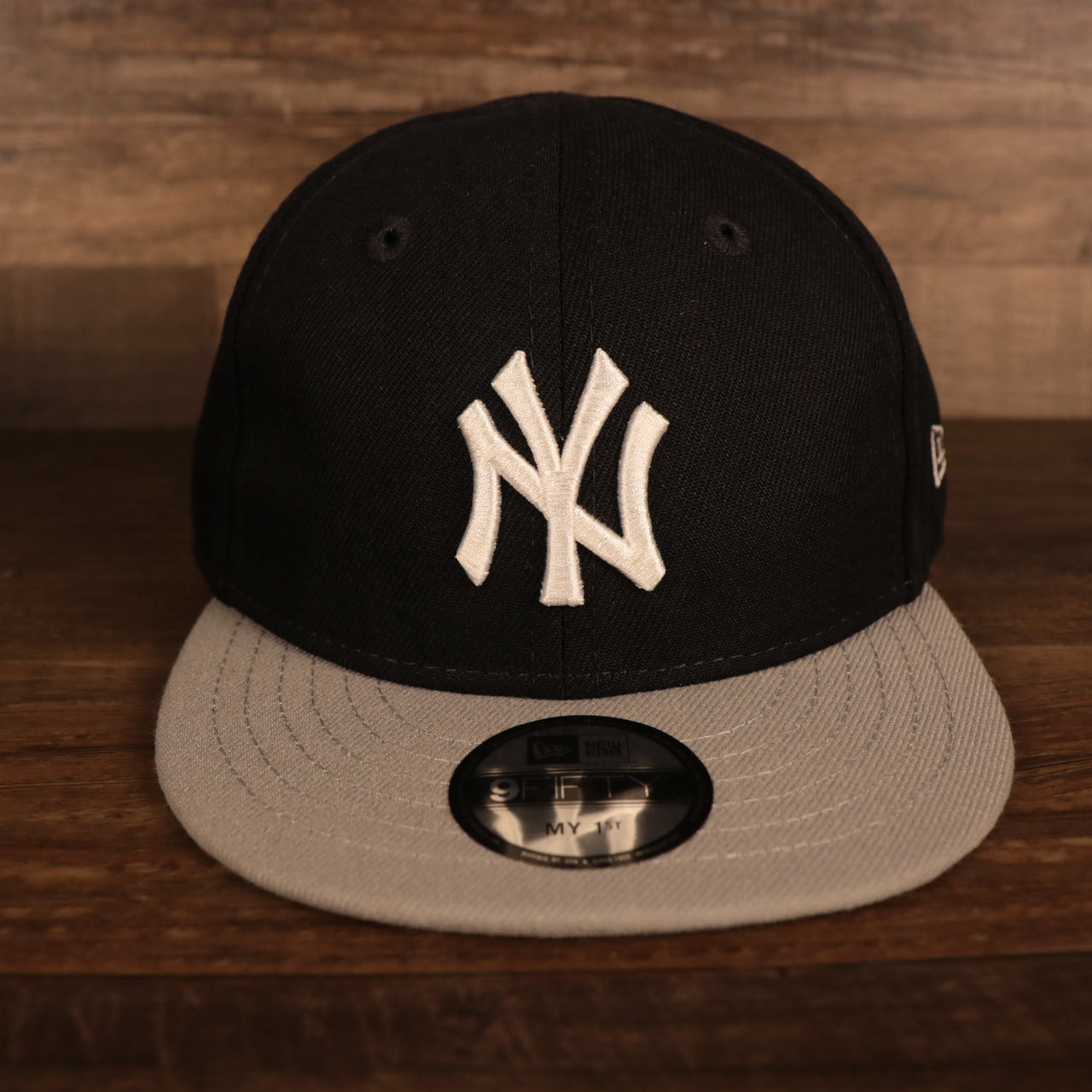 My 1st New York Yankees 9Fifty Baby Snapback Hat | Navy/Gray