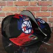 Philadelphia 76ers NBA Hyper 90s Inspired Mitchell and Ness Trucker Snapback Hat