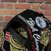 mitchell and ness logo on the Philadelphia 76ers “NBA Shirt Remix” All Over Print NBA Finals Champions Snapback Hat
