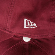 new era logo on the Cooperstown Philadelphia Phillies Core Classic Adjustable 9Twenty Dad Hat | Maroon 9twenty Hat