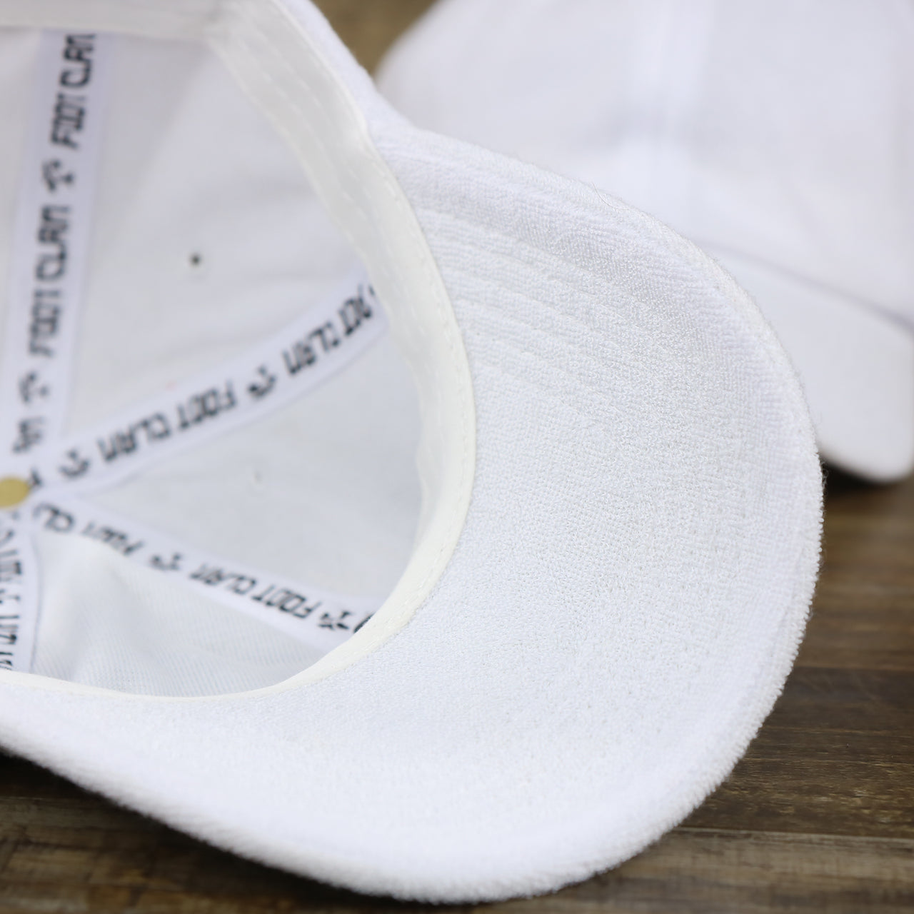 The Undervisor on the Blank Snow White Wash Cloth Baseball Hat | White Dad Hat